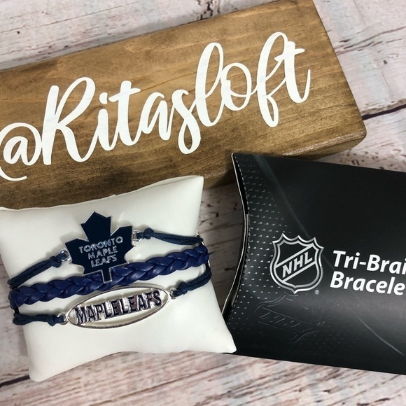 New In Box‎  - Toronto Maple Leafs Rope Bracelet - Picture 2 of 5